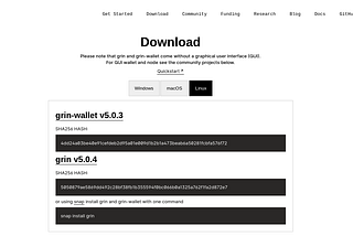 GRIN Full node and Wallet Installation Linux