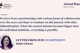 Letter From Our Chairperson | Annual Report (FY 2023–24)