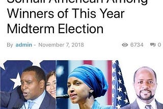 Ethiopian, Eritrean, and Somali Americans Among the Winners of This Year (2018)’s U.S.
