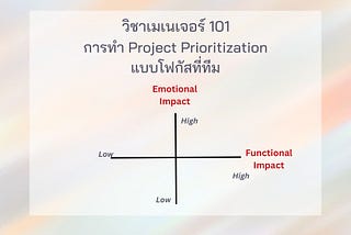 การทำ Project Prioritization แบบโฟกัสทีม