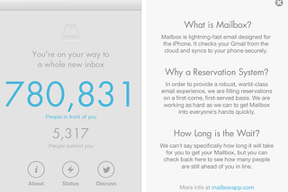 Mailbox Pre-launch waitlist campaign