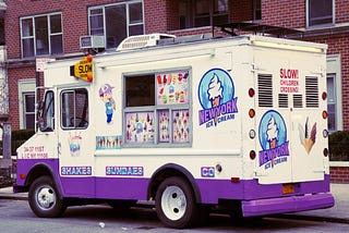 Ice cream truck.