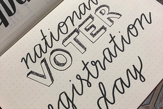 Today is National Voter Registration Day.