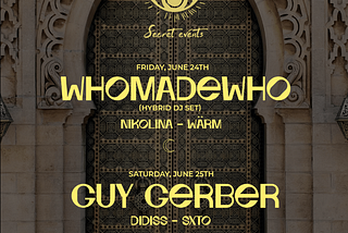 Secret Events (WhoMadeWho, Guy Gerber) Review