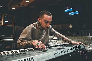 Mac Miller in the studio