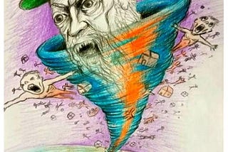 Drawing titled HURACASTRO by Alexey Camilo Merino Tellez.