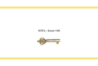 IOTA — Issue #16