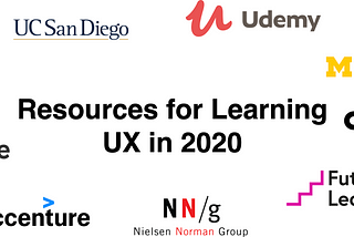 Resources for Learning UX in 2020