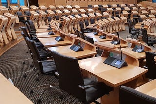Scottish Parliament main debating chamber
