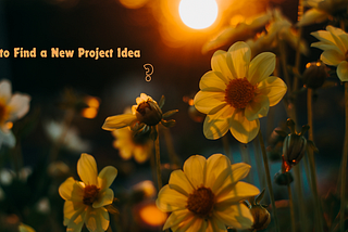 How to Find a New Project Idea?