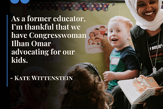 Ilhan Always Advocates for our Kids