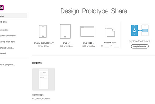 Prototyping 101: Adobe XD