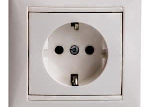 French wall electrical outlet