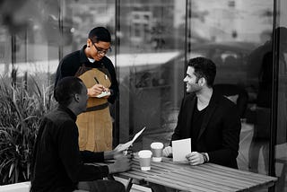 Working as Waiting Staff in a Coffee Shop