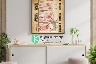 HOT Pig farm be strong be brave be humble be awesome poster