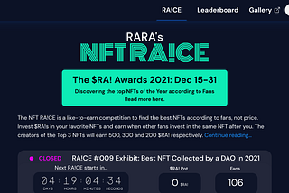 RARA.social―NFTのキュレーションプロジェクト