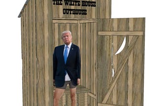 Trump: “After I’m done here, the swamp won’t be the only thing that needs draining.” Image by 3D Warehouse. Screenshot by Catherine La Grange.