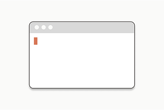 An illustration of a blank computer terminal with an orange typing cursor. Illustration by Ed Orozco.