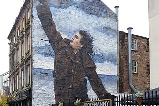 Billy Connolly mural, Glasgow.