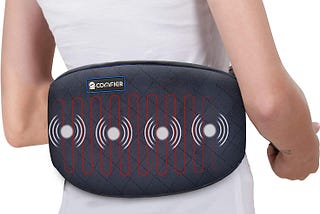 Comfier Heating Pad for Back Pain — Heat Belly Wrap Belt with Vibration Massage, Fast Heating Pads…