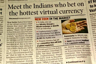 Buying into cryptocurrencies — Indian edition