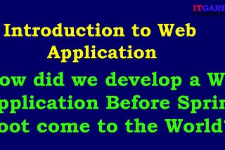 Introduction to Web Application