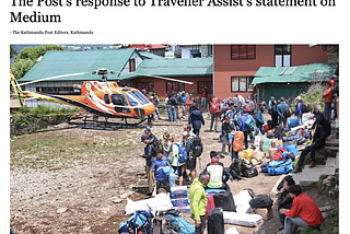 Traveller Assist’s response to the Kathmandu Post’s response about the Traveller Assist response