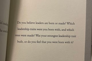 Are Leaders Born or Made?