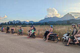 A postcard to the convoy of bikes