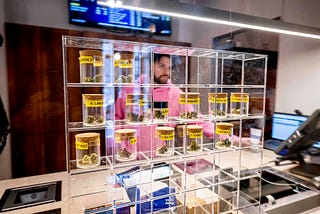 A coffee shop selling cannabis in Breda, Netherlands, December 16, 2023. Photo by Utrecht Robin/ABACA via Reuters