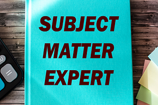 Is this the end of subject matter experts?