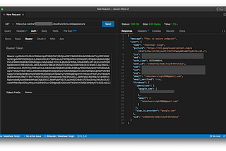 Secure endpoint with token