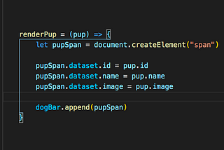 Using Dataset in JavaScript