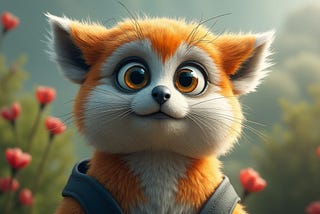 A cute and furry animal.