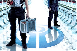 Promotional poster for Repo Man. Looks very 90s action flick doesn’t it?