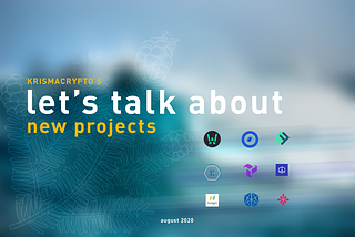 Let’s talk about — new projects