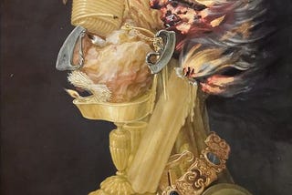 Fire by Archimboldo, 1566, Public Domain