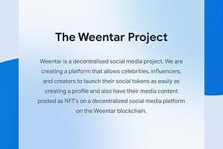 Weentar’s weekly highlights, June 7th-June 13th, 2021
