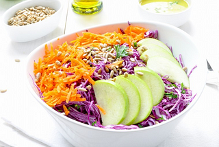 Purple Cabbage and Green Apple Salad