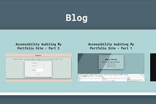 screenshot of the blog preview component on abbeyperini.dev in dark mode