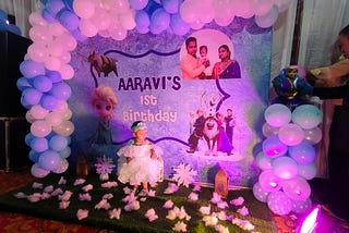 Frozen Birthday Theme Decoration