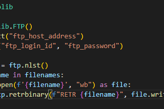 Streamlining File Transfer with Python’s ftplib:A Basic Guide to Using ftplib