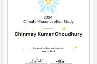 Climate Misconception Study