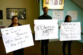Black Students in Action protest police brutality and campus protest policy