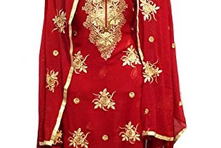 C&S Unstitched Floral Thread Embroidered Maroon Salwar Suit Party Wear Dress Material
