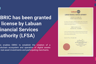 EBRIC has been granted a license by Labuan Financial Services Authority (LFSA), EBRIC license proof, EBRIC Malaysia, EBRIC Labuan, credit token license, asset tokenization, tokenizing real world assets, fractional ownership, asset tokens, asset-backed tokens, tokenized real estate, tokenized projects, Buy A BRIC, fractional investing, fractional investment, fractional assets