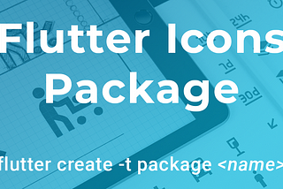 Writing a dumb icon flutter package