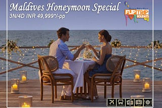 * Book honeymoon trip to Maldives for newly wedded couples .