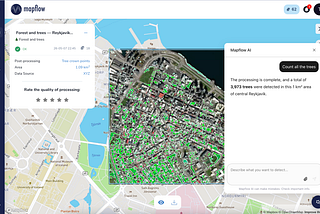 MapflowAgent 💬 — chat with our geospatial AI engine