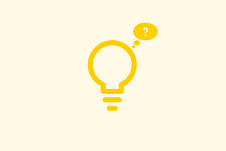 Drawing of a lightbulb using simple lines. Users can hardly guess what it is